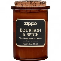 Ароматизированная свеча ZIPPO Bourbon & Spice, воск/хлопок/кора древесины/стекло, 70×100 мм купить в Москве