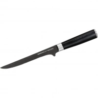 Кухонный нож обвалочный Samura Mo-V Stonewash 165 мм, сталь AUS-8, рукоять G10 купить в Москве