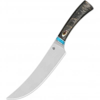 Кухонный нож пчак QSP Noble Series, сталь 14C28N, рукоять дерево айронвуд купить в Москве