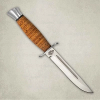Нож АиР Финка-2, сталь 110х18 М-ШД, рукоять береста купить в Москве
