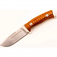 Нож Fox Pro-Hunter, сталь N690, рукоять Ziricote Wood, коричневый купить в Москве