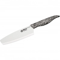 Нож кухонный накири Samura Inca 165 мм, белая циркониевая керамика, рукоять пластик купить в Москве