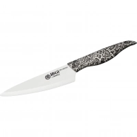 Нож кухонный универсальный Samura Inca 155 мм, белая циркониевая керамика, рукоять пластик купить в Москве