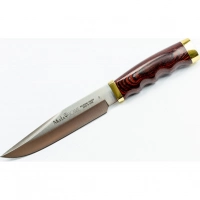 Охотничий нож Muela Bowie, сталь X50CrMoV15, рукоять Pakka Wood, коричневый купить в Москве