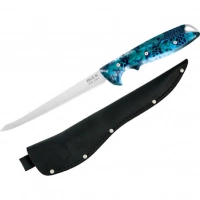 Филейный нож Buck 035 Abyss Fillet Knife Kryptek Neptune Camo 0035CMS34, сталь 420HC, рукоять пластик купить в Москве