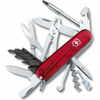 Нож перочинный Victorinox CyberTool, сталь X55CrMo14, рукоять Cellidor®, полупрозрачный красный купить в Москве