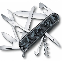 Нож перочинный Victorinox Huntsman 1.3713.942,91 мм, 15 функций, морской камуфляж купить в Москве