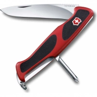 Нож перочинный Victorinox RangerGrip, сталь X50CrMoV15, рукоять нейлон, красно-чёрный купить в Москве