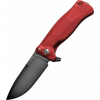 Нож складной LionSteel SR11A RB RED, сталь Uddeholm Sleipner® Black Finish, рукоять алюминий (Solid®), красный купить в Москве