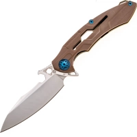 Нож складной Rikeknife M3 Brown, сталь 154CM, рукоять титан/G10 купить в Москве