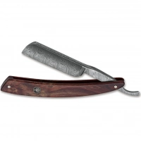 Опасная бритва Boker Damascus Curly Birch 6/8, сталь дамаск, рукоять коричневая береза купить в Москве