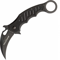 Складной нож Fox Karambit, сталь N690, рукоять стеклотекстолит G-10, чёрный купить в Москве