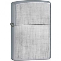 Зажигалка ZIPPO Linen Weave с покрытием Brushed Chrome, латунь/сталь, серебристая, матовая, 36x12x56 мм купить в Москве