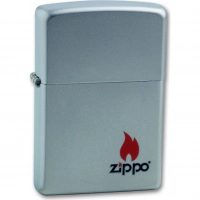 Зажигалка ZIPPO Satin Chrome, латунь с ник.-хром. покрыт., серебр., матовая, 36х56х12 мм купить в Москве