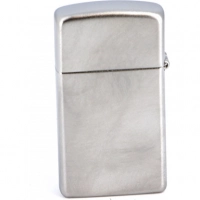 Зажигалка ZIPPO Slim® с покрытием Satin Chrome™, латунь/сталь, серебристая, матовая, 30х10×55 мм купить в Москве