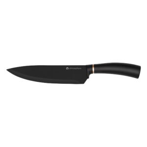 Нож поварской Black Swan, 20 см, нержавеющая сталь/резина